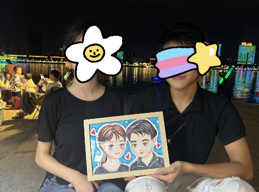 Q版手绘头像画卡通真人照片动漫人像-襄阳市圣火广告有限公司