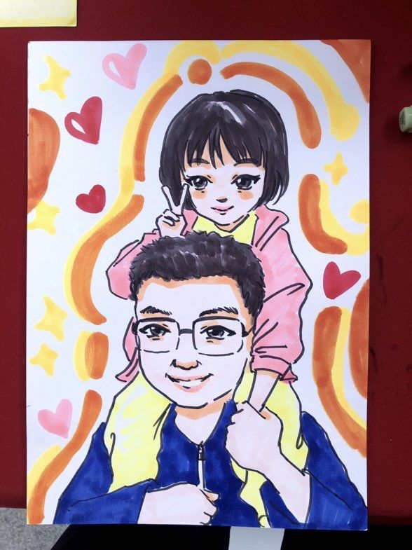 Q版手绘漫画头像-襄阳市圣火广告有限公司