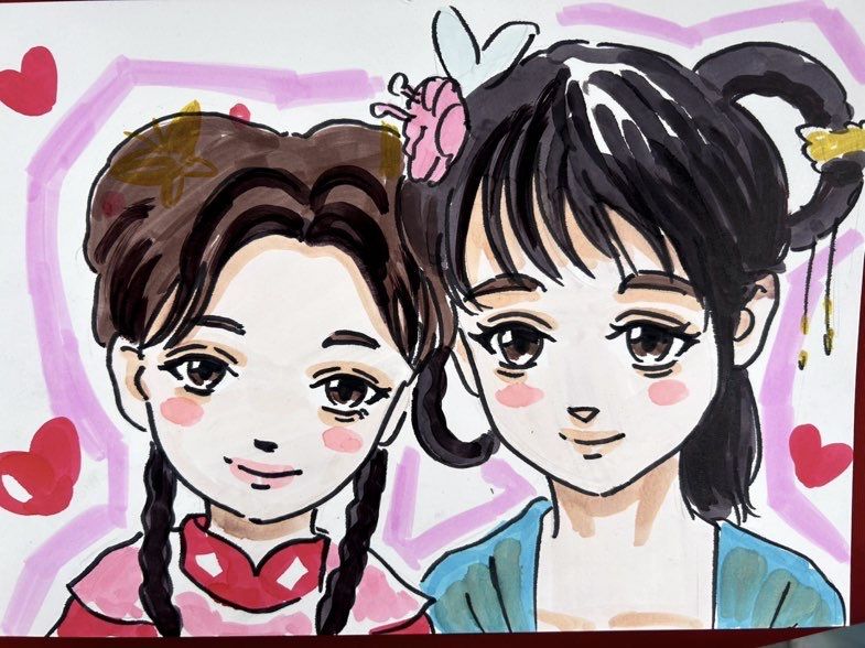 Q版手绘漫画头像-襄阳市圣火广告有限公司